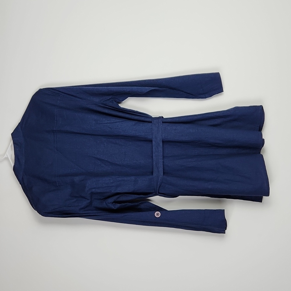 NWT Women's Blue Linen Blend Jacket by Jessica Holbrook size L - Picture 6 of 6